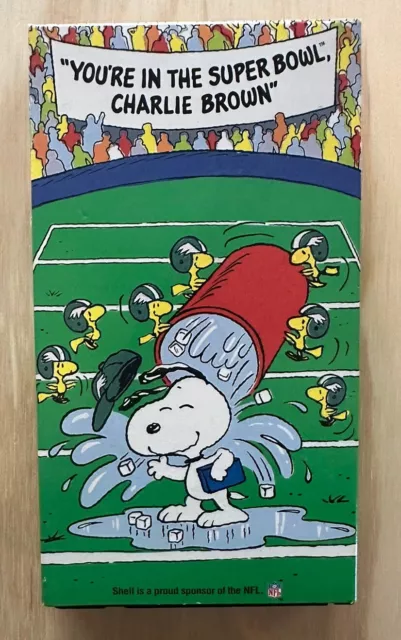 “You’re In The Super Bowl, Charlie Brown” VHS - Snoopy Peanuts NFL Cartoon