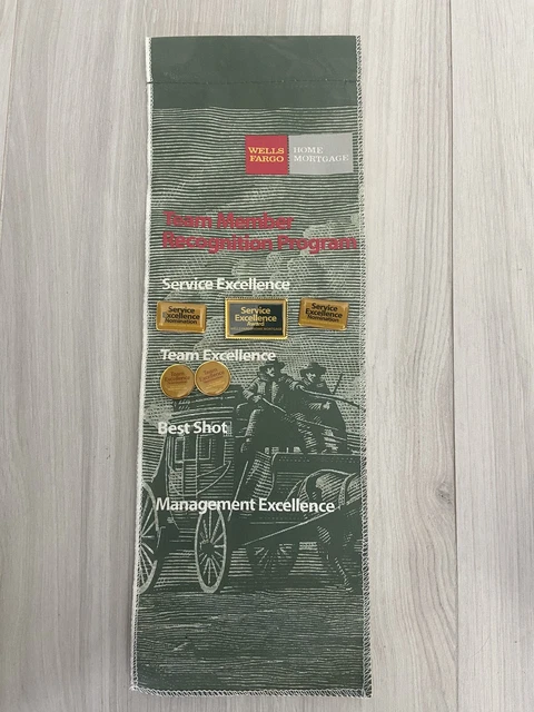 Wells Fargo Team Member Recognition Lapel Pins (6) and banner