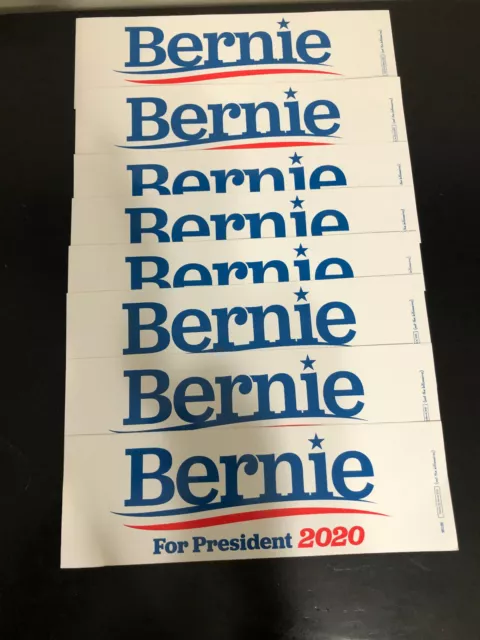 Bernie Sanders Senator Official 2020 President Campaign Bumper Sticker Lot of 8