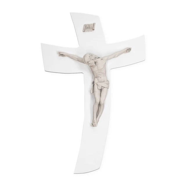 Croce Decorative In Bronzo Per Lapide 40x21 Cm - Modello 2050-40 Per Cimitero