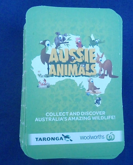 WOOLWORTHS AUSSIE ANIMALS Cards - (Green) HEAPS! BUY MORE