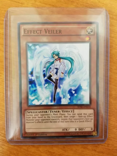 Yugioh Cards Effect Veiler (SDSE-EN018) Common 1st Edition Near Mint Condition