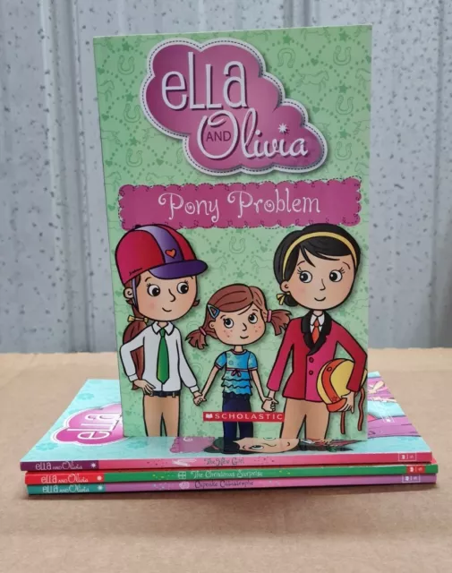 4 Ella & Olivia Books YA Children's Fiction Pony Problem Christmas Surprise