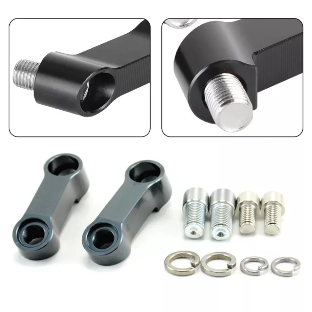 Ensemble de 2 adaptateurs extenseurs rétroviseurs moto universels pour 10 mm no