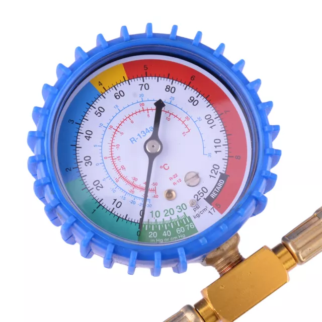 R134a AC Can Tap Gauge Charging Hose Recharge Refrigerant 2