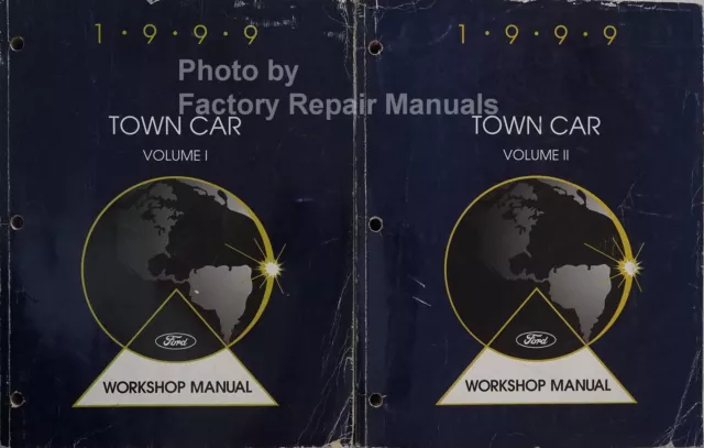 1999 Lincoln Town Car Factory Service Manual Set Original Shop Repair Books