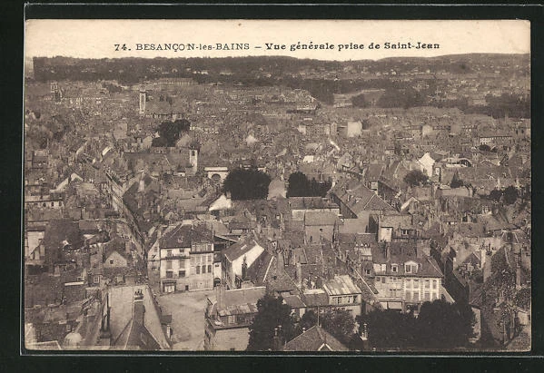CPA Besancon-les-Bains, general view taken from Saint-Jean