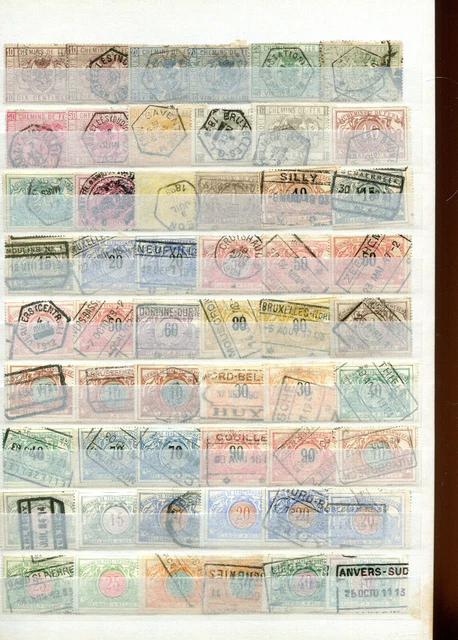 Lot Eisenbahnpaketmarken aus Nr. 1 - 47 - KW 240,-- € ( 43648 )