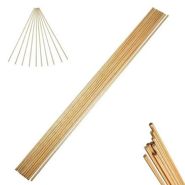 Barre di brasatura in ottone di alta qualità 10 pz 1 6 mm x 250 mm per saldatur