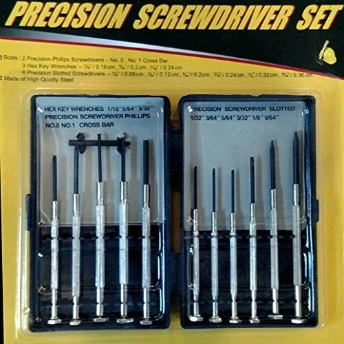 Precision Screwdriver Set 11 piece for Electronics, Watches, Jewelry