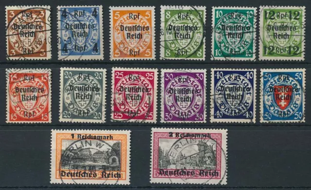 Deutsches Reich Nr. 716-729 gestempelt "Danzig Abschiedserie" Mi. 220,- Euro