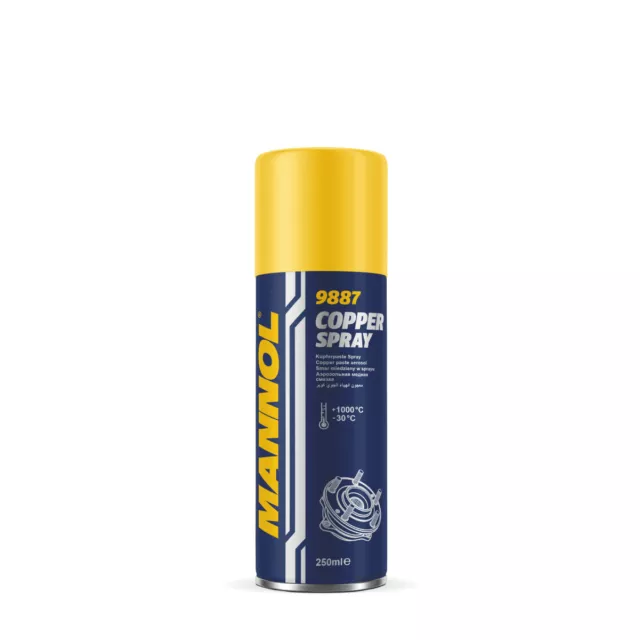 Pâte de Cuivre Mannol 9887 Cuivre Spray Bremspaste Cooper Lubrifiant Fat 250ml