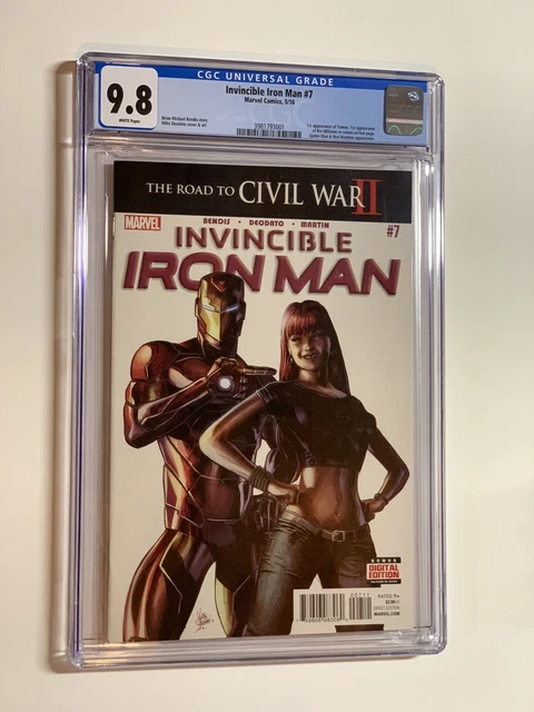 Invincible Iron Man 7 cgc 9.8 marvel 2016