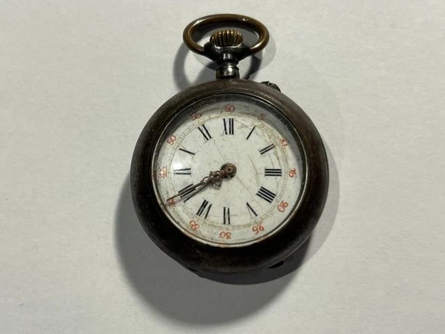 Montre Gousset Ancienne à Restaurer Ou Pour Pièces - Mouvement Mécanique Bloqué