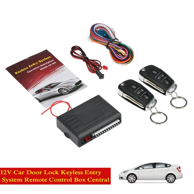 Universal Truck Door Lock Keyless Entry System w/ Remote Control Box Central Kit