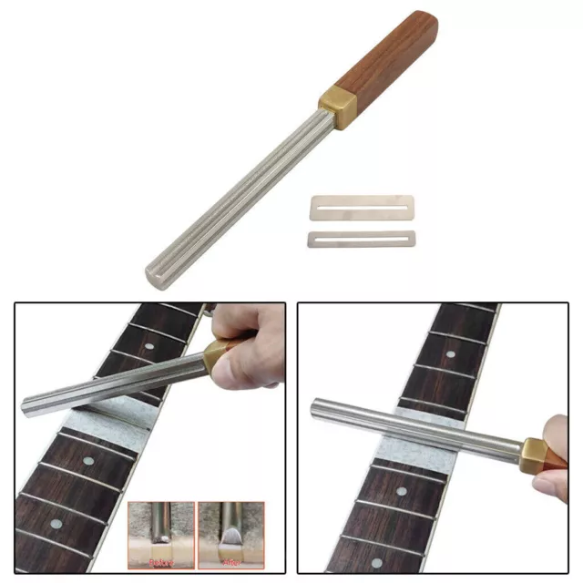 4-Slot Guitar Fret Crowning File Fretboard Diamond Coating Repair Dress Tool