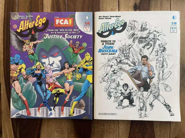 Alter Ego Magazine #14-#15-Two Issue Set-Lot-Conan-Buscema-Avengers Vf/Nm