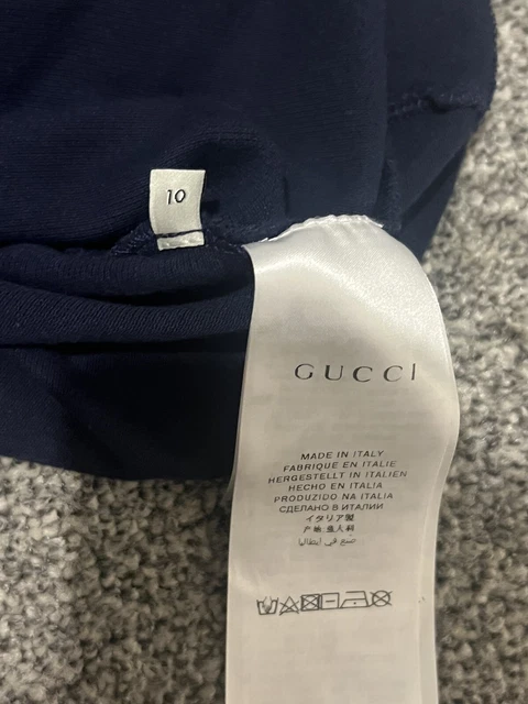 Polo Ragazzi Autentica Navy Gucci Età10 4