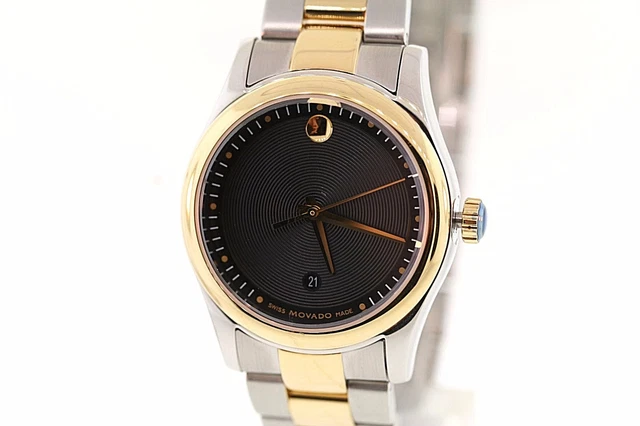 Montre Femme Movado Chronographe Deux Tons - Occasion - Pile Neuve
