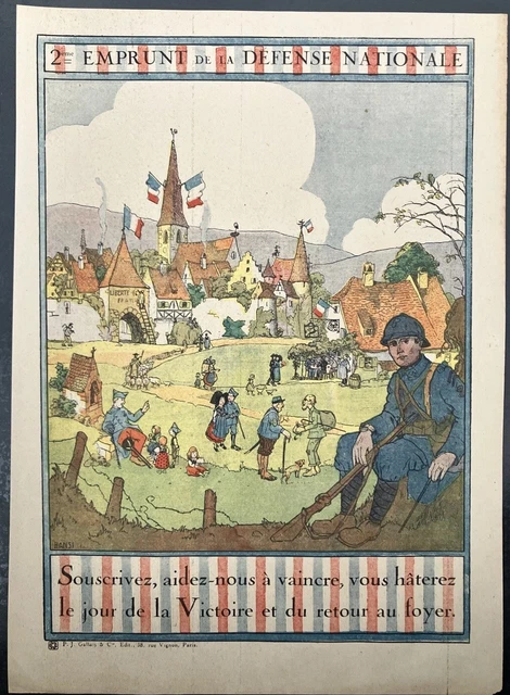Poster Géant Hansi - Procession Sainte Odile à Obernai - Affiche Ancienne 80x110cm (Reproduction Neuve)