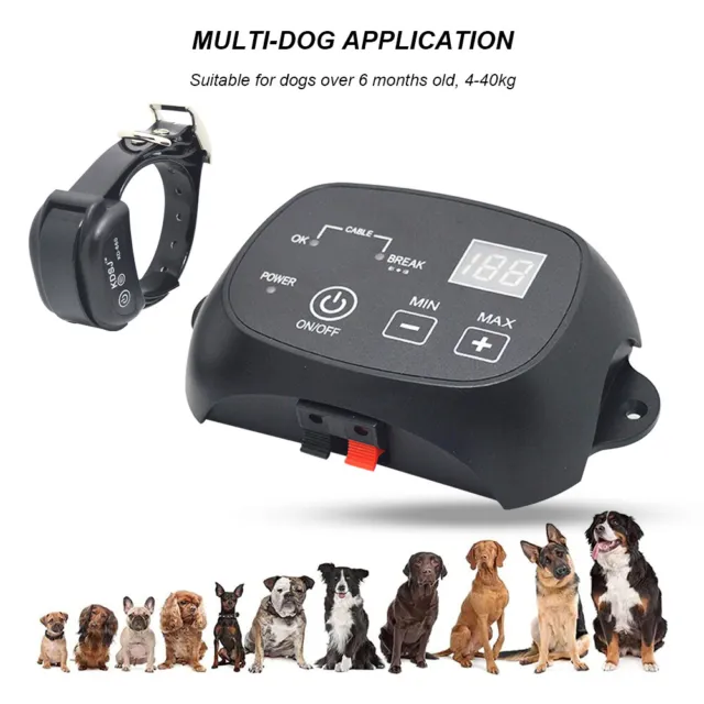 Wireless Hidden Electric Dog Fence System Electric Pet Fence Outdoor Use(1 to 1) 2