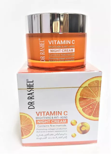 Dr Rashel Crema de noche facial - vitamina C - niacinamida y colágeno, antienvej