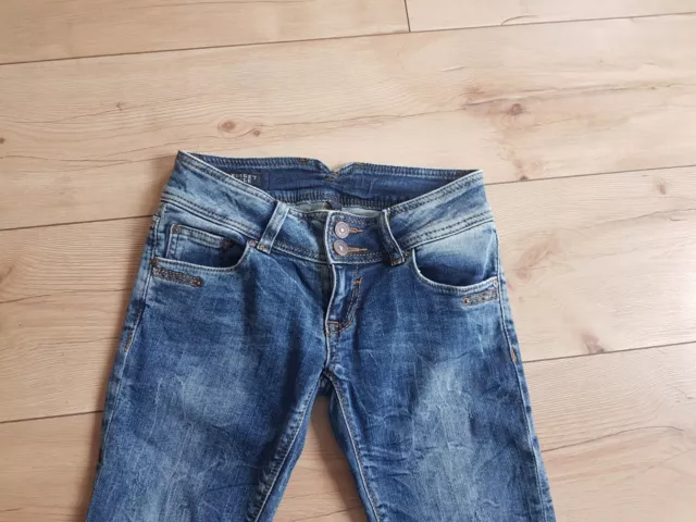 LTB GEORGET CYCLE Damenjeans Jeans Kurz Gr. 25 blau