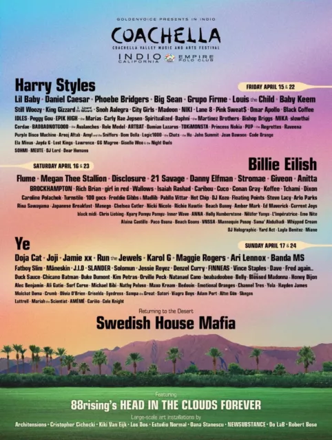 Coachella 2022 Weekend 2 Tickets -  GA - 3 Day Wristband with shuttle pass