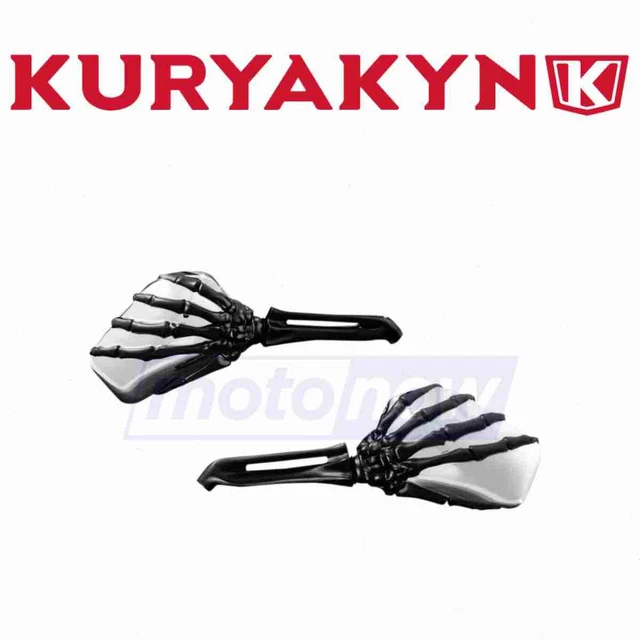 Kuryakyn 1764 Skeleton Hand Mirrors for Body Mirrors  nx