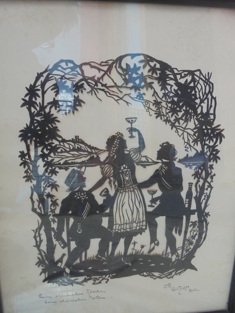 23112-scherenschnitt-silhouette-lotte-g-tzlaff-ein-rheinisches-m-dchen