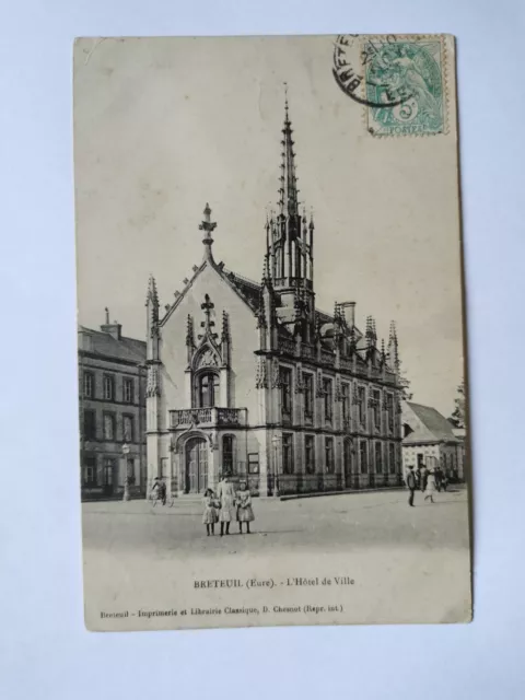 CPA 27 BRETEUIL - L'Hôtel de Ville
