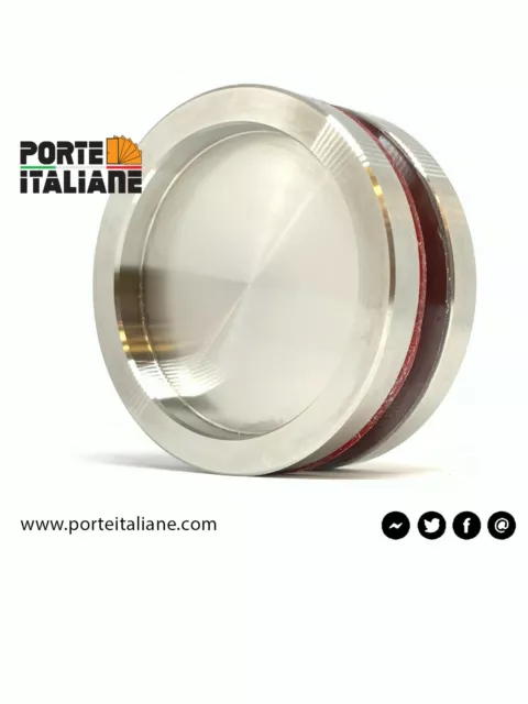 Coppia Maniglia per porte in vetro con adesivi 3M inclusi acciaio inox 5x5x0,6