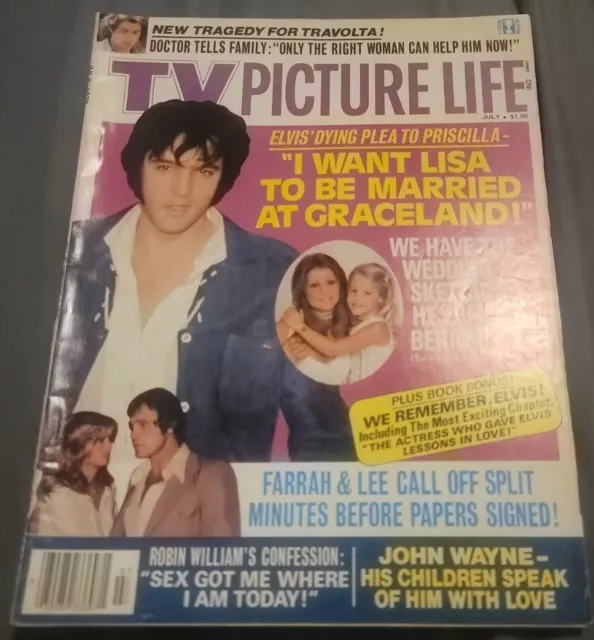Tv Picture Life Magazine July 1979 Elvis Presley Photos