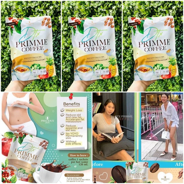 Coffee Slim Fat Burn Enhance Skin Fibra natural Colágeno Gluta PRIMME 60 sobres