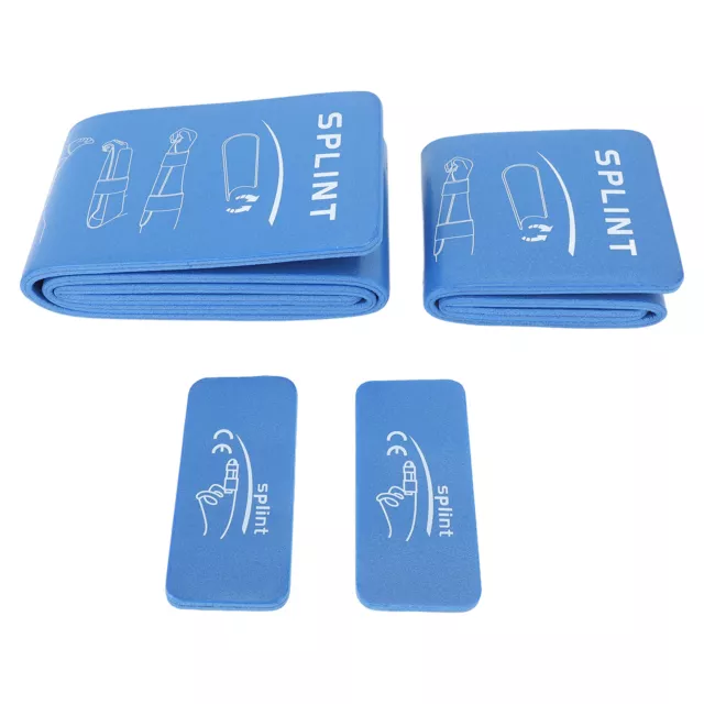 4Pcs Aluminum Splint Emergency First Aid Splint Easy Cutting Breathable Spli HPT