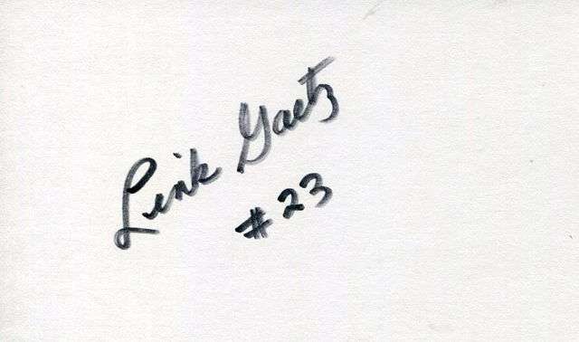 Link Gaetz Minnesota North Stars San Jose Sharks Signed Autograph