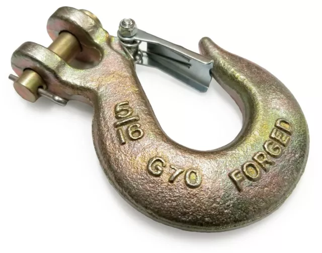 (2 pack) 5/16" Grade 70 Clevis Slip Hook 3