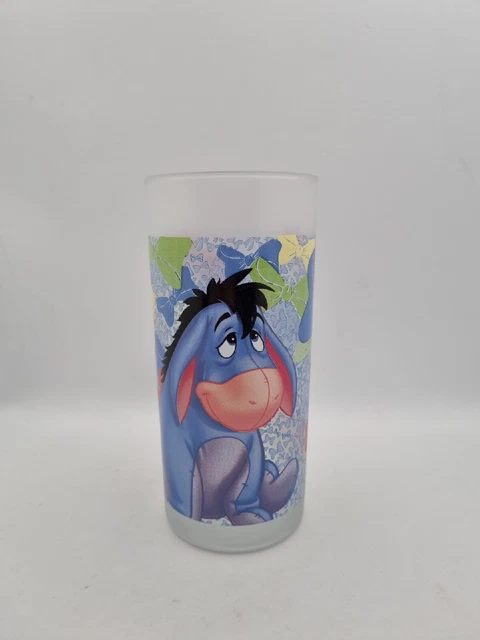 Disney Store Winnie The Pooh Eeyore Tall White Glass, Collectable, VGC