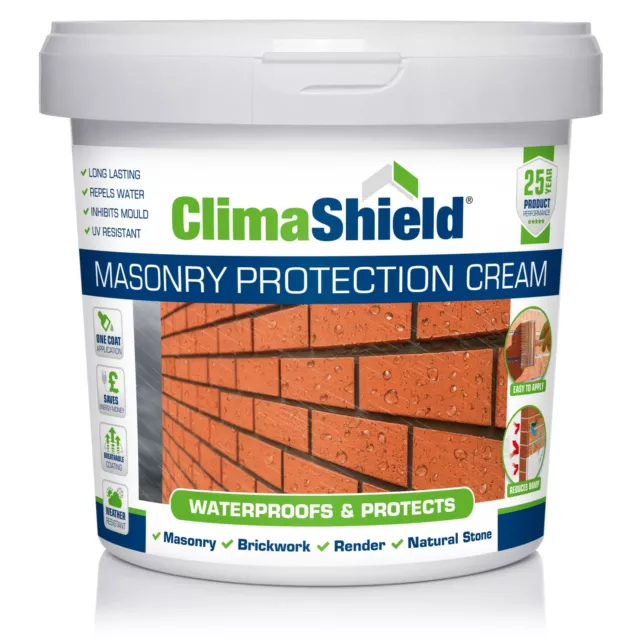 Masonry Waterproofing Wall Cream Lasts 25yr+ Dampproof Sealant (sample +5 sizes)