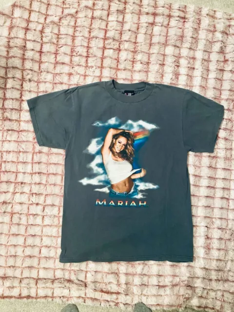 Vintage Mariah Carey Rainbow World Tour 2000 Concert T-Shirt Size M