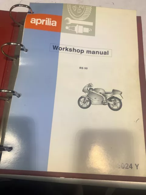 Used Genuine Aprilia Rs50 Service Workshop Manual Ap8140473