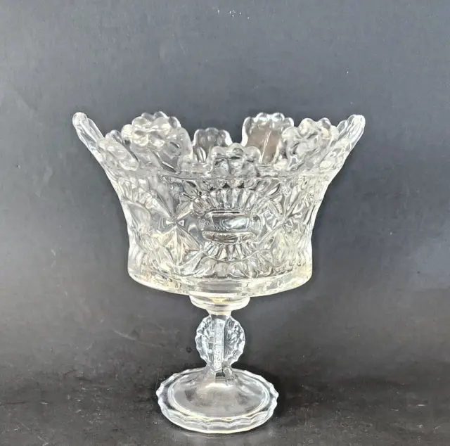 Vintage Royalty Christal Footed Candy Bowl Dish Shannon Crystals Godinger  5.5"