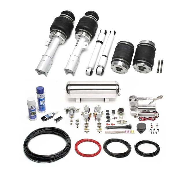 Ta technix Air Châssis + Compresseur Kit Argent pour Opel Astra G Type T98