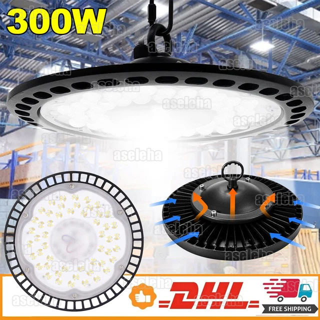 300 W UFO LED illuminazione sala lampada industriale High bay light faretto sala NUOVO