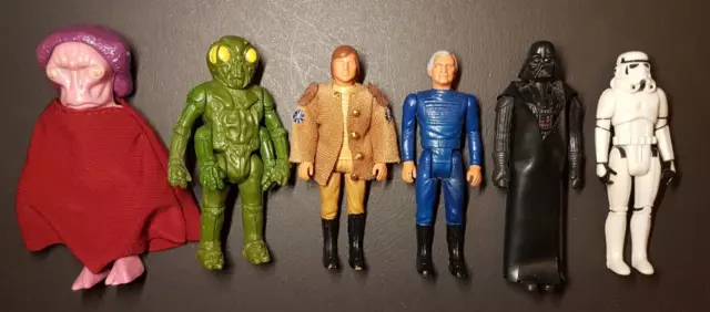 RARE Battlestar Galactica +  Star Wars VINTAGE Figures bundle lot Stormtrooper