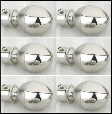 Classic Ball Home Fashion Curtain Rod Finial Stainless Steel Bracket/Finials 2