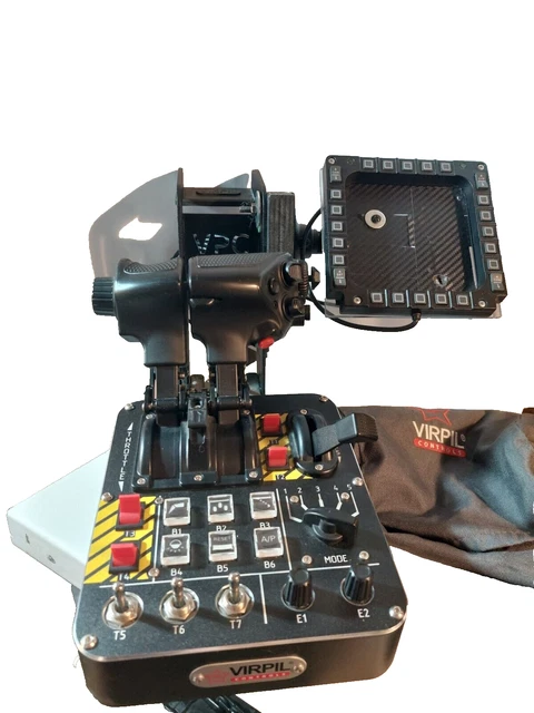 Virpil MongoosT-50CM3 - Alpha Prime - VPC MongoosT-50 - 2 x Supports - 2 x MFD's