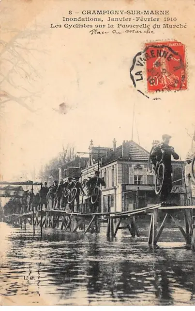 94 - CHAMPIGNY SUR MARNE - SAN30174 - Inondation - Janvier Février 1910 - Les