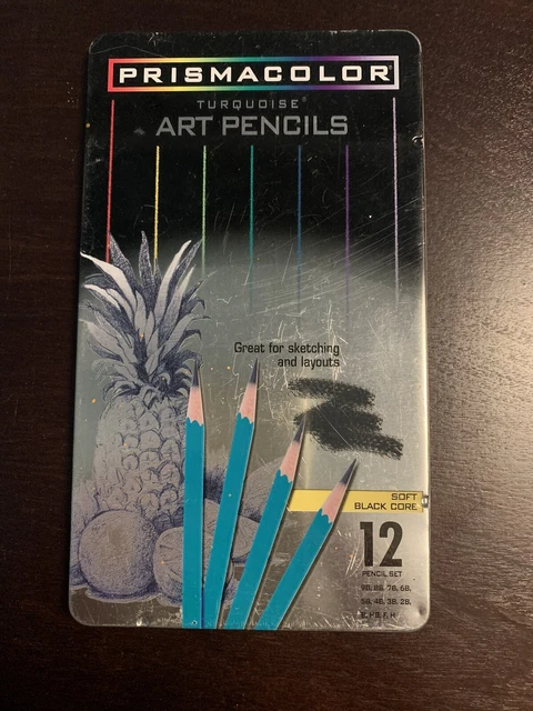 上質で快適 【ポイントアップ中!】【輸入品・未使用未開封】Prismacolor 24191 Pencil, Turquoise Pencil Tins 12 Muted Prismacolor Pencil Colored Soft