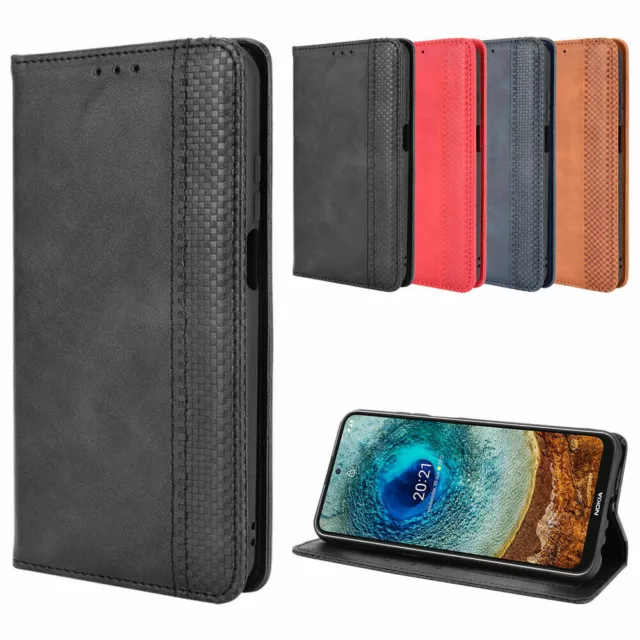 For Nokia X10 X20 G10 G20 Magnetic Flip PU Leather Wallet Card Stand Case Cover